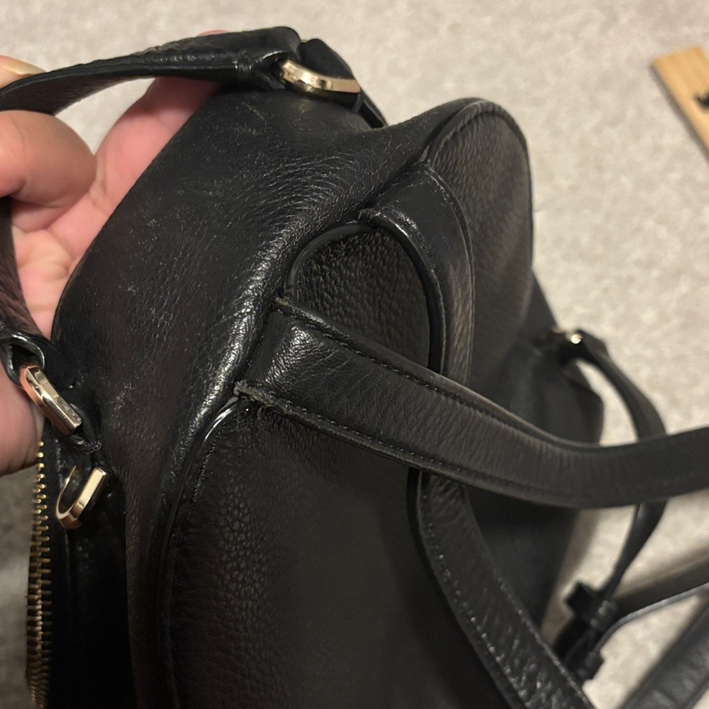Kate Spade Black Textured Backpack - Picture 4 of 9